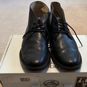 MENS FRYE OLIVER CHUKKA BOOT BLACK SIZE 10 EUC